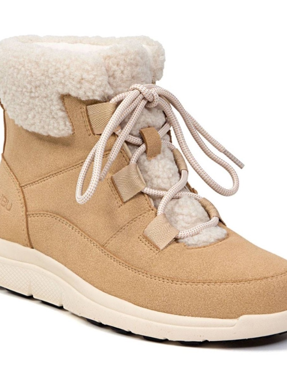 Jbu Women's Freeze Winter Bootie in Tan Nubuck